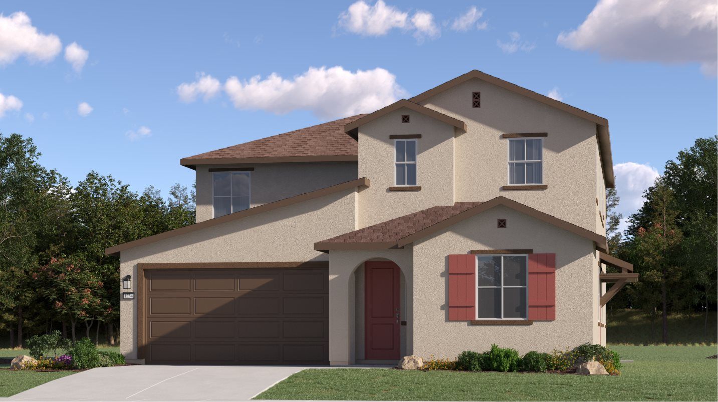 Elevation A - Residence 3015 Spanish Colonial