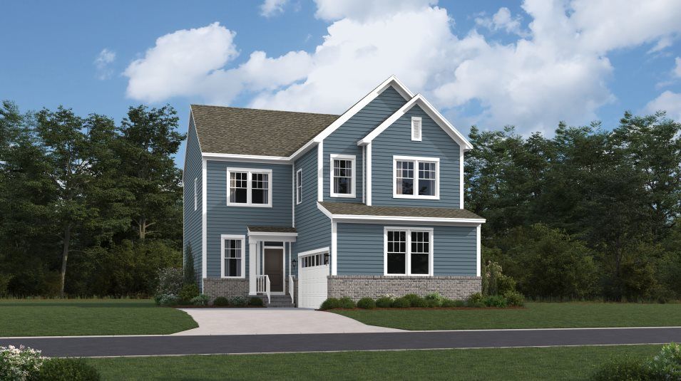 Elevation LWB - Meridian Exterior Rendering Classic Brick Watertab