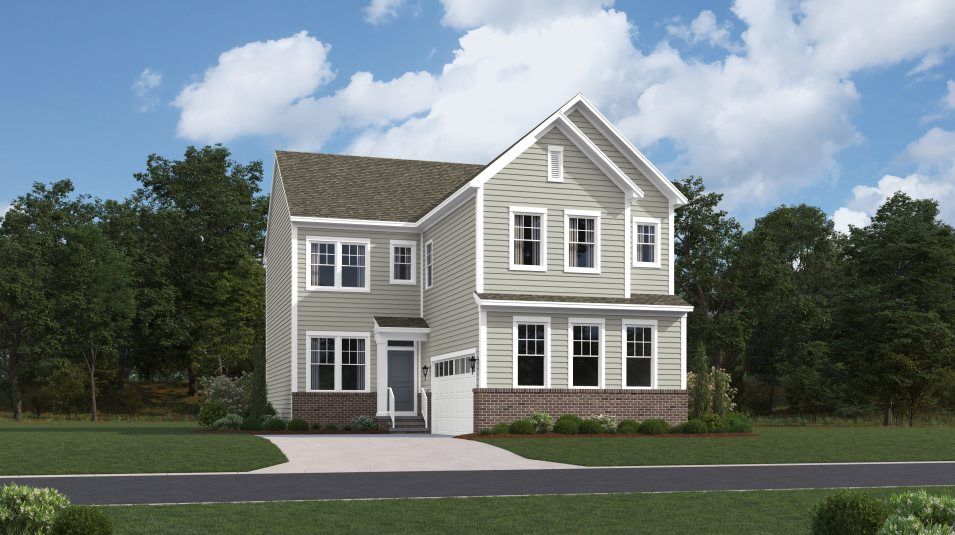 Elevation LWB - Summit Exterior Rendering Classic Brick Watertable