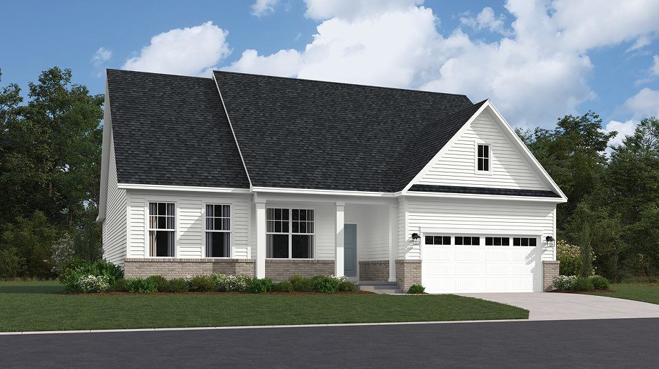 Elevation LWB - Chesapeake Exterior Rendering Classic with Brick