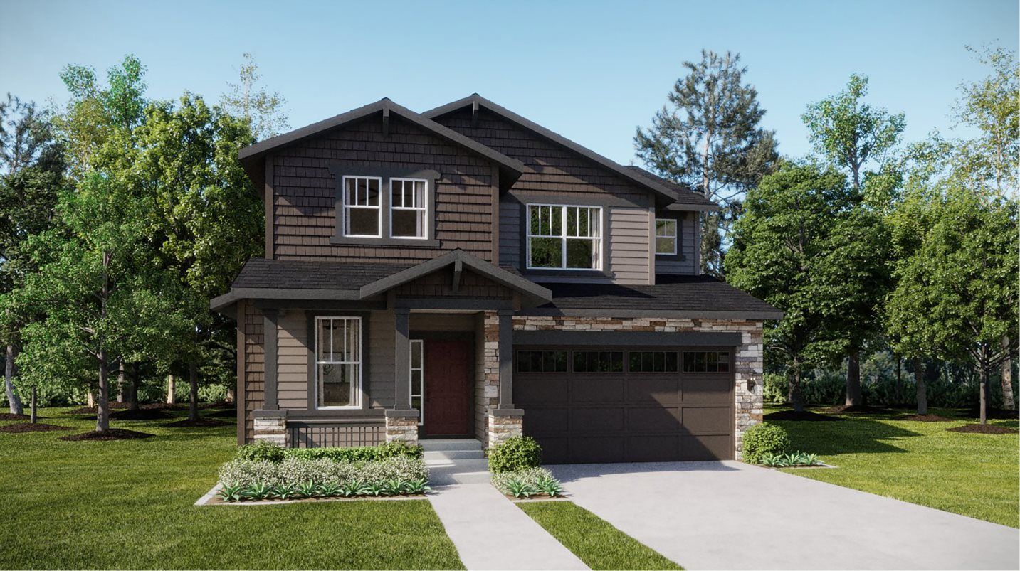 Elevation CR - Colorado Craftsman home exterior