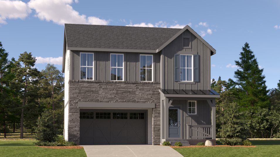 Elevation FH - Farmhouse exterior rendering