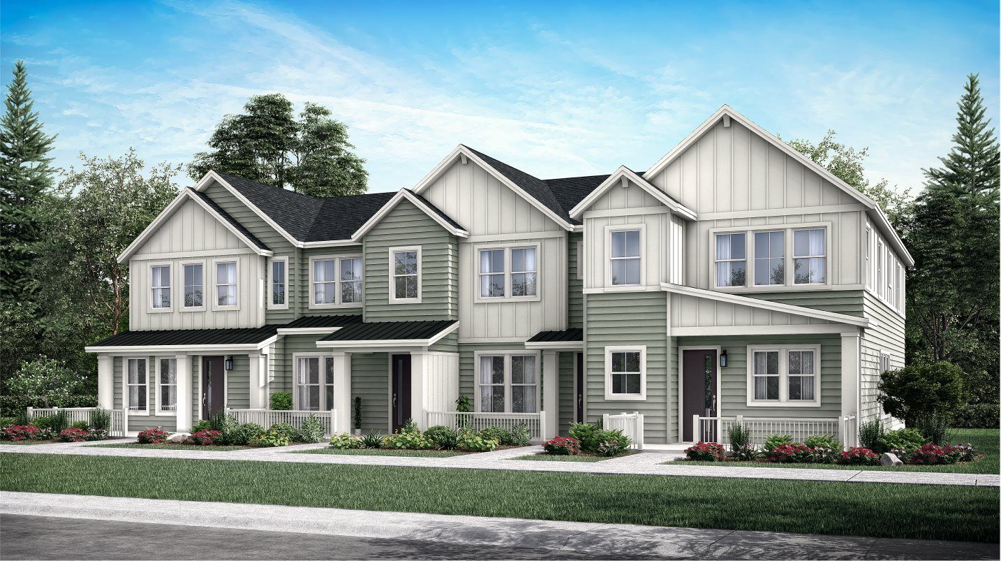 Elevation CF4 - 4 Plex Contemporary Farmhouse