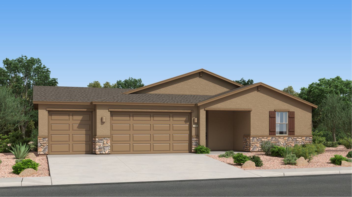 Elevation B - Exterior Rendering