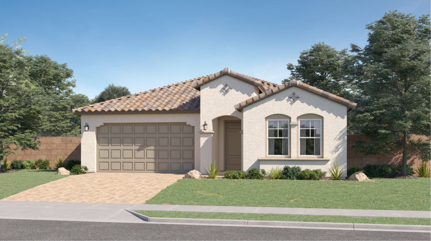 Elevation A - Spanish Colonial home image
