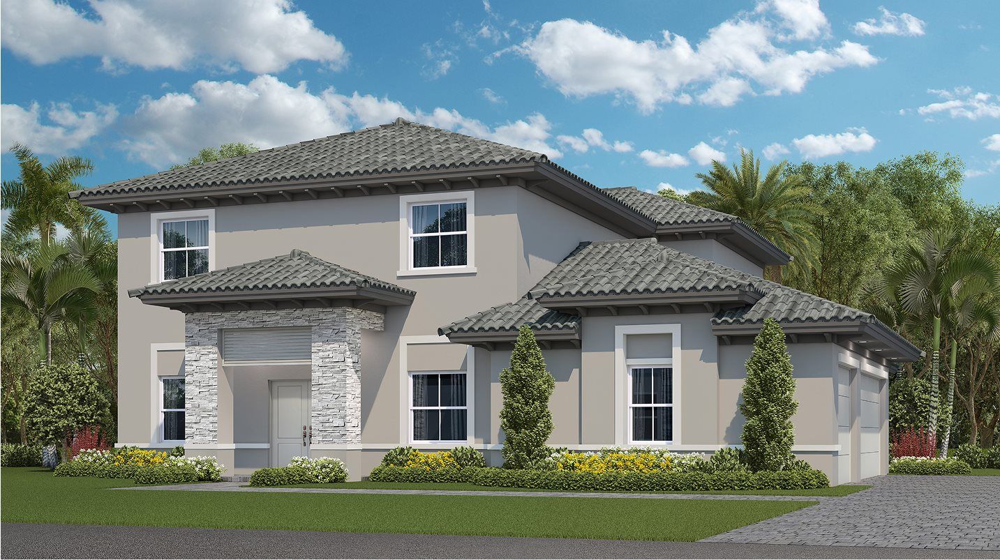 Elevation A - exterior rendering