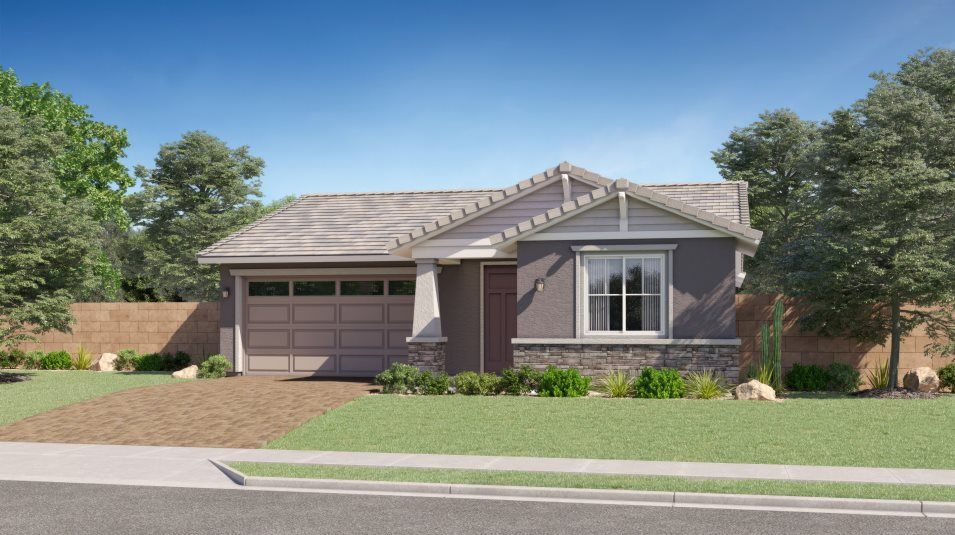 Elevation C - Craftsman home exterior image