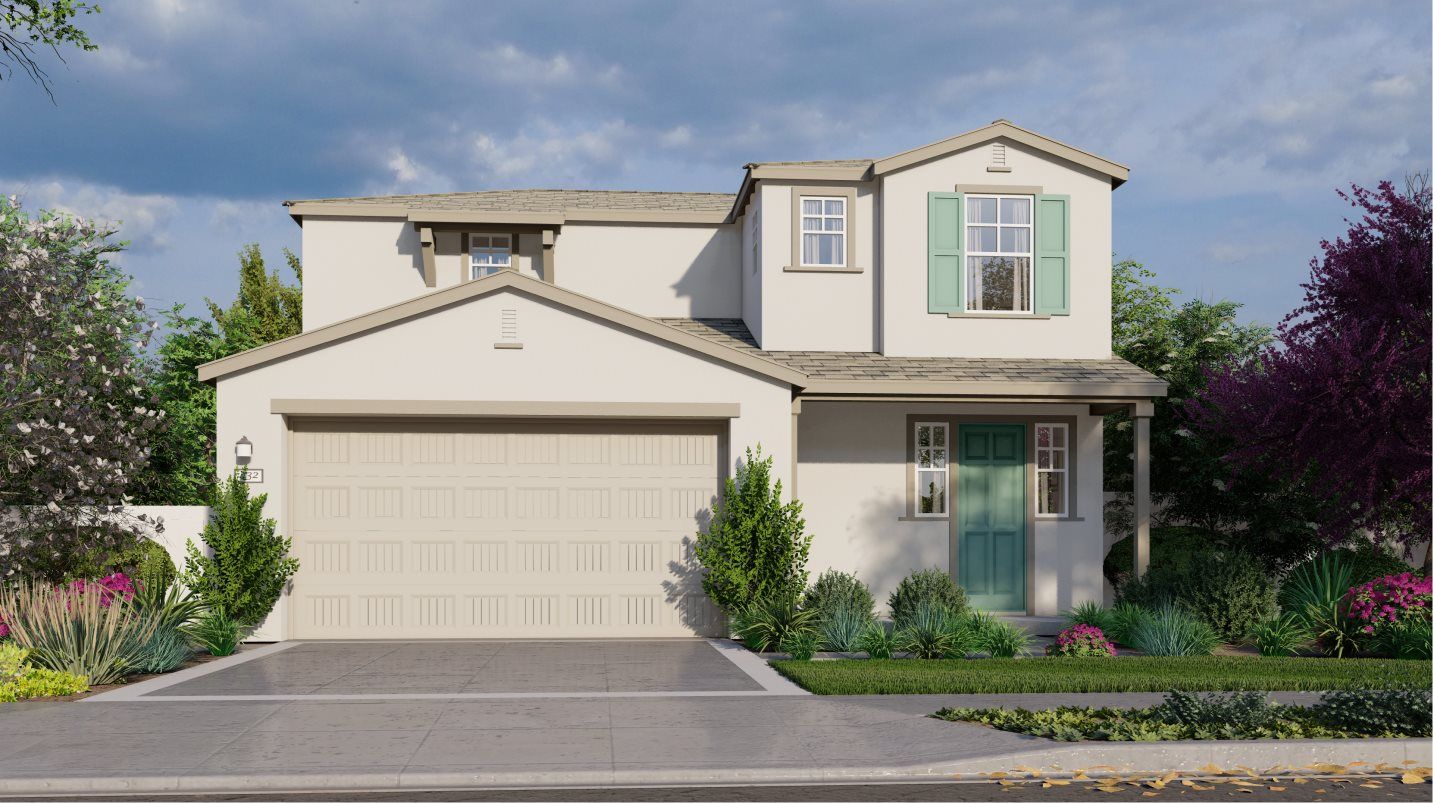 Elevation A - Residence 1454 Elevation A - Traditional