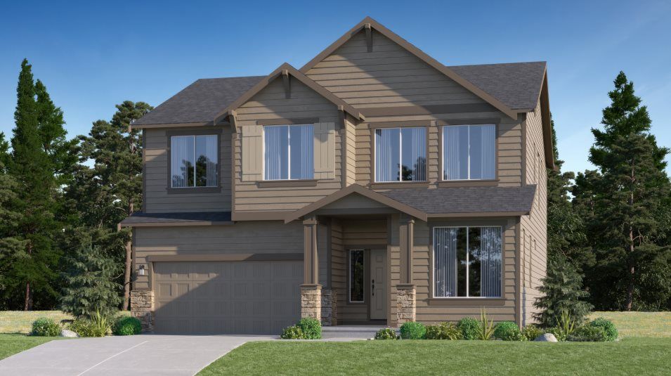 Elevation CR - Craftsman home exterior