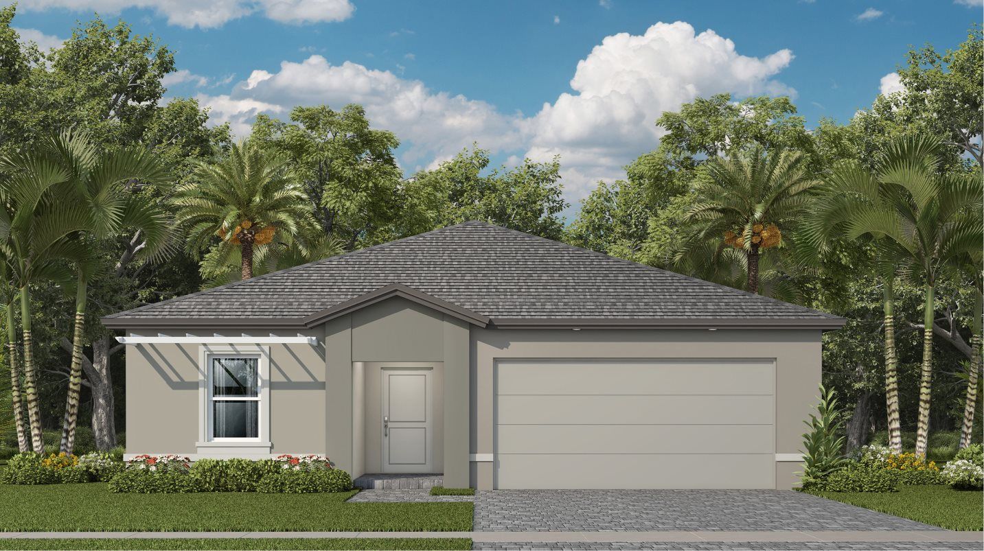 Elevation A1 - exterior rendering