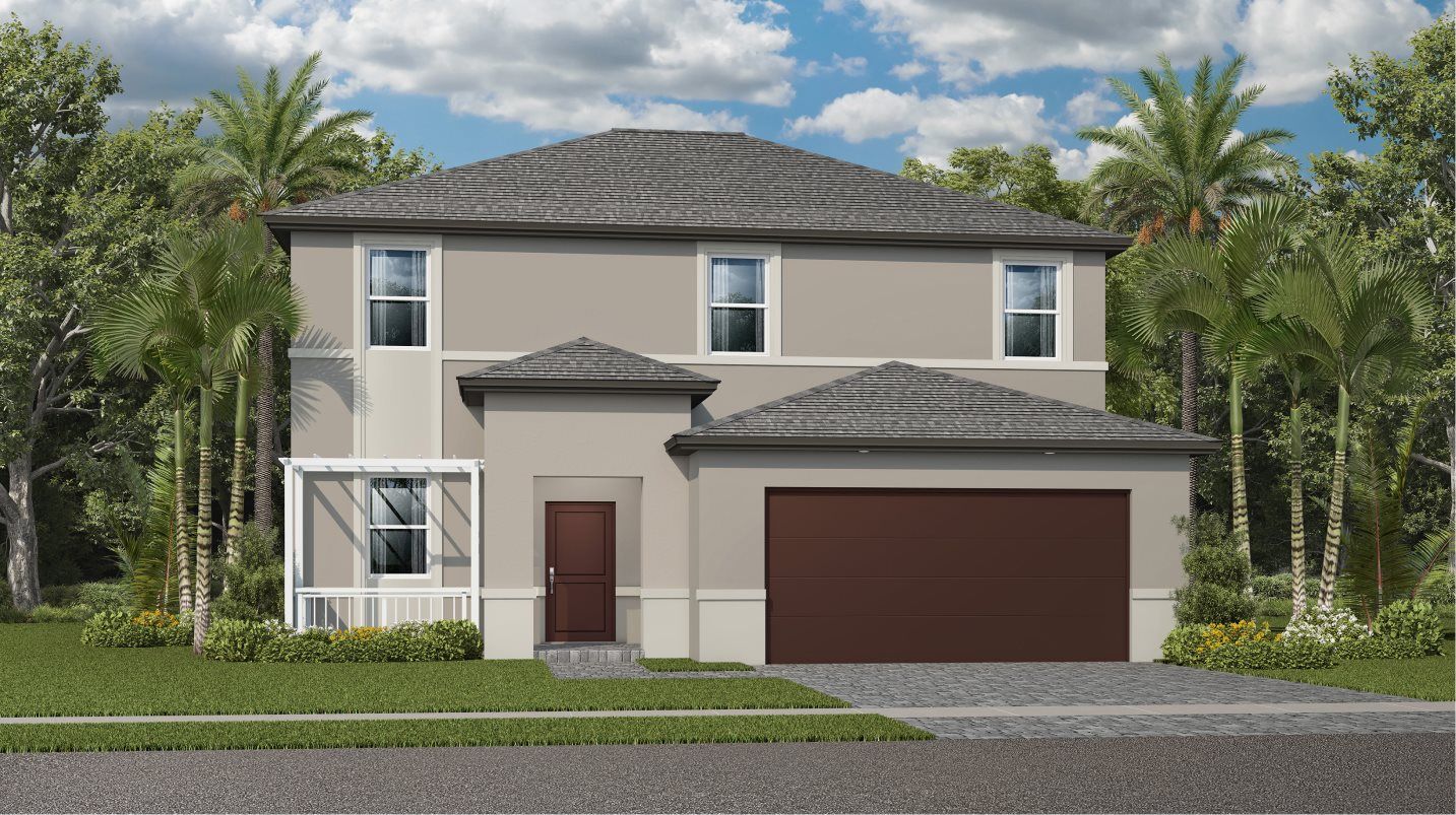 Elevation A1 - exterior rendering