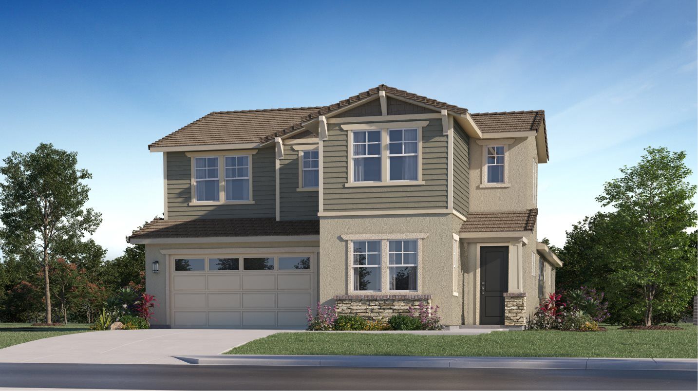 Elevation C - Craftsman home image