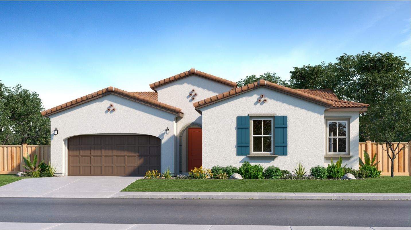 Elevation A - Rockingham Res 1 Early California rendering