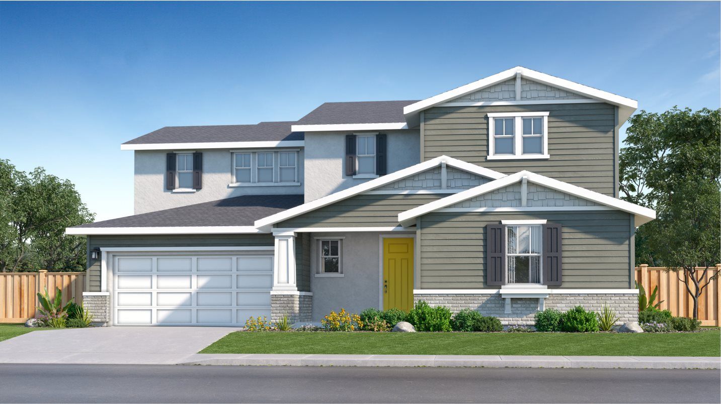 Elevation D - Rockingham Res 3 Craftsman Bungalow rendering