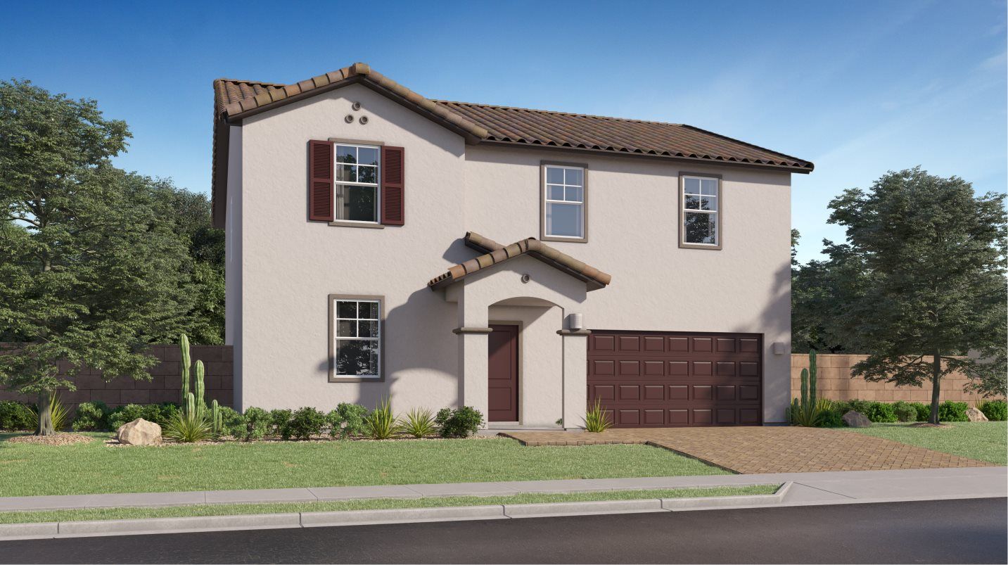 Elevation A - Spanish Colonial home image