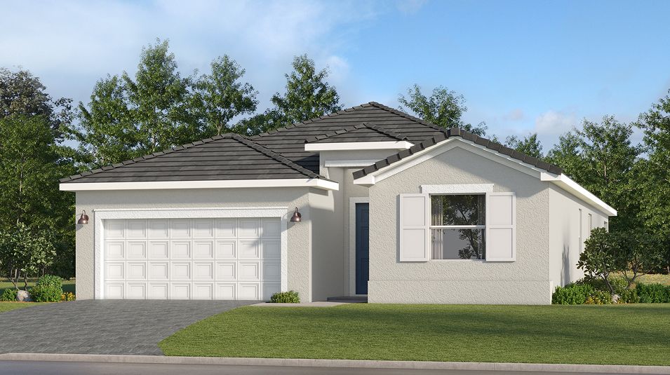 Elevation A - 2032 Executive Homes Verdana Village Trevi II A