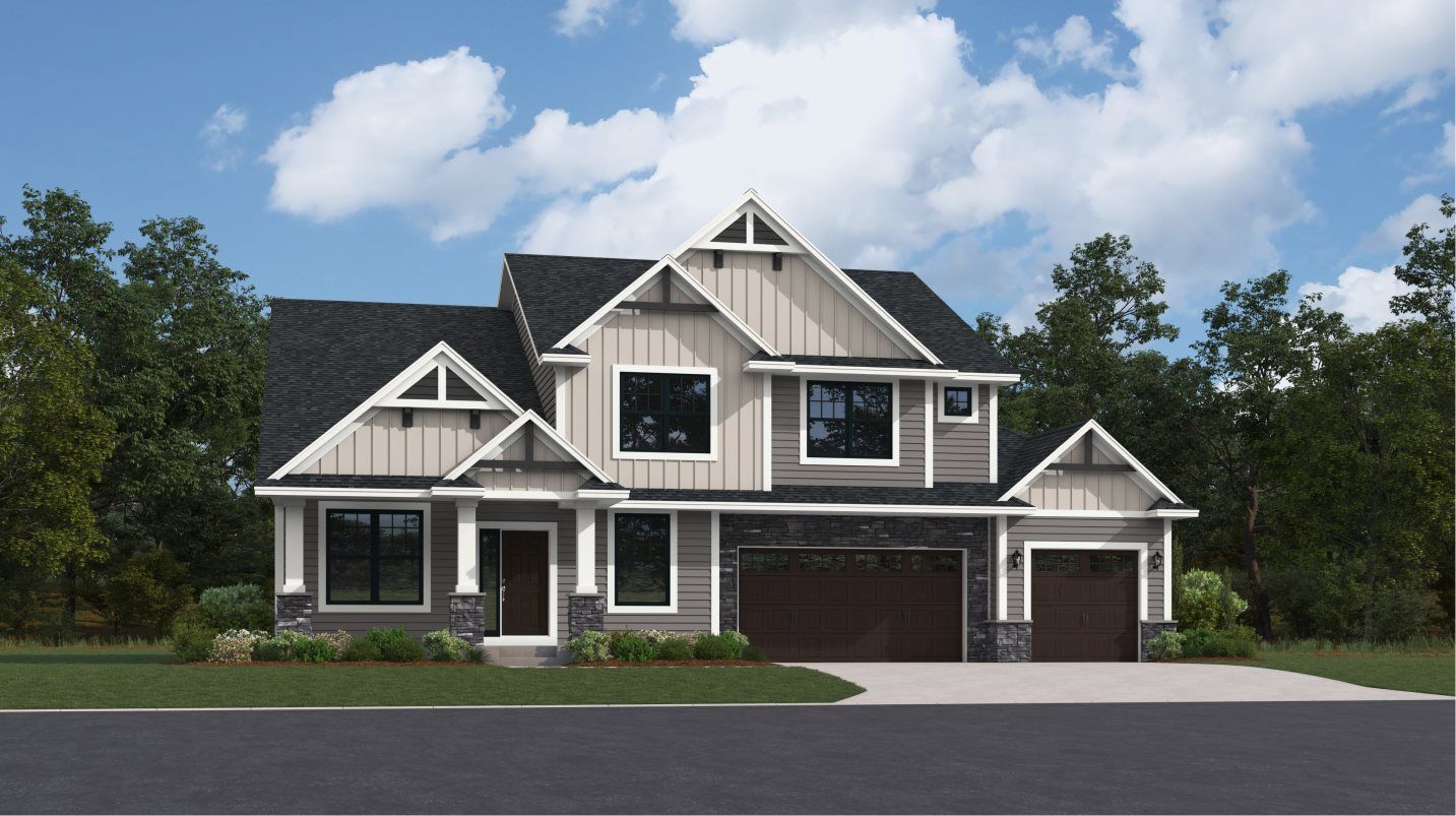 Elevation A3 - Springdale Exterior Rendering