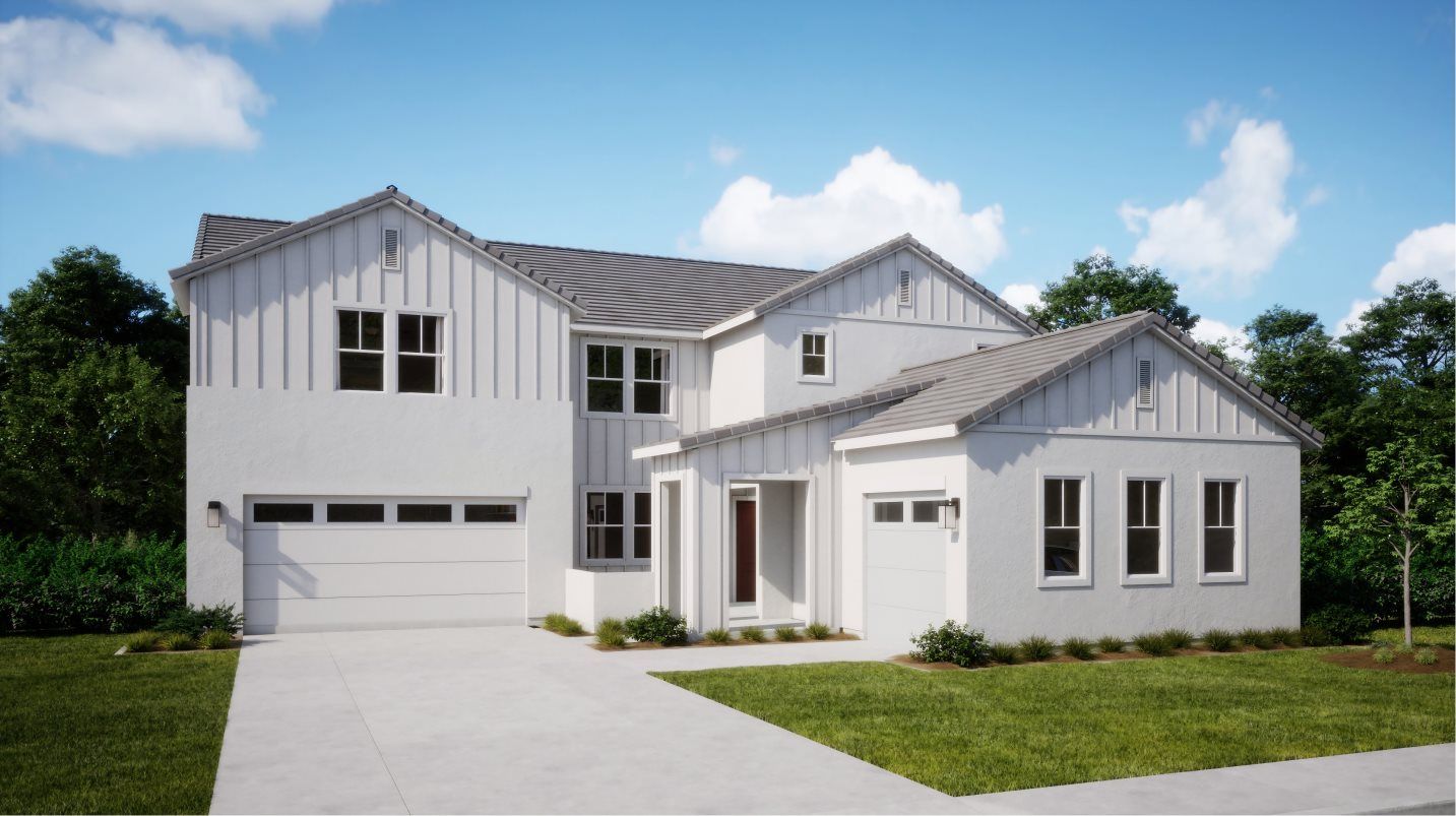 Elevation D - Farmhouse Home Exterior