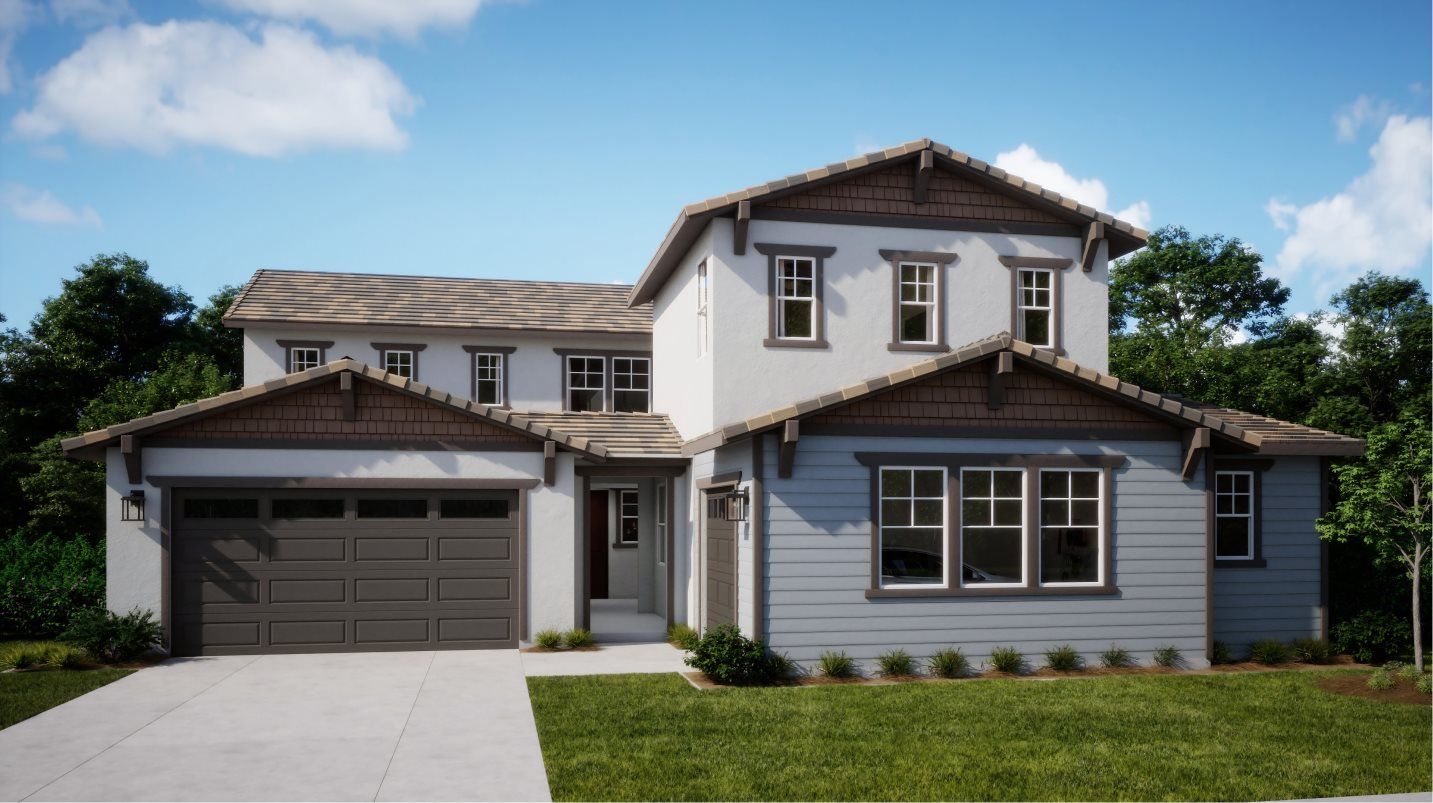 Elevation C - Craftsman Home Exterior