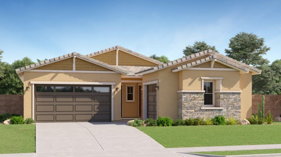 Elevation C - Craftsman exterior home image