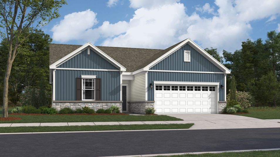 Elevation CR - 1391 Single Family St Charles Hanover Craftsman CR