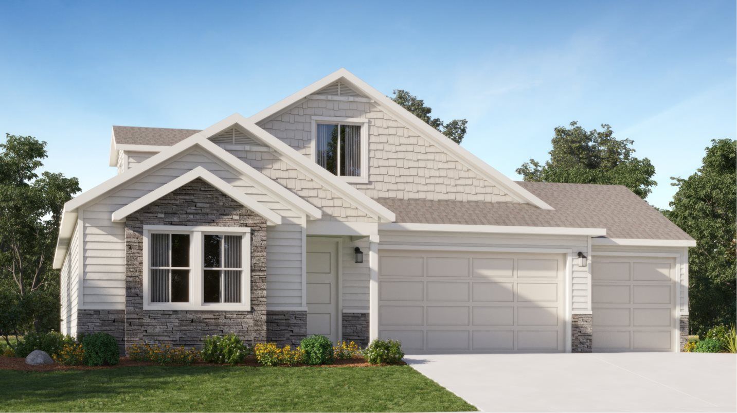 Elevation E3C - Craftsman Plan 2350