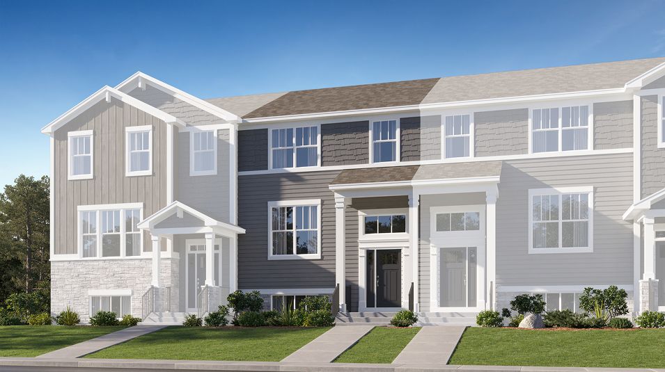 Elevation 1C - 8015 Urban Autumn Glen Townhomes Amherst 1 C 04252