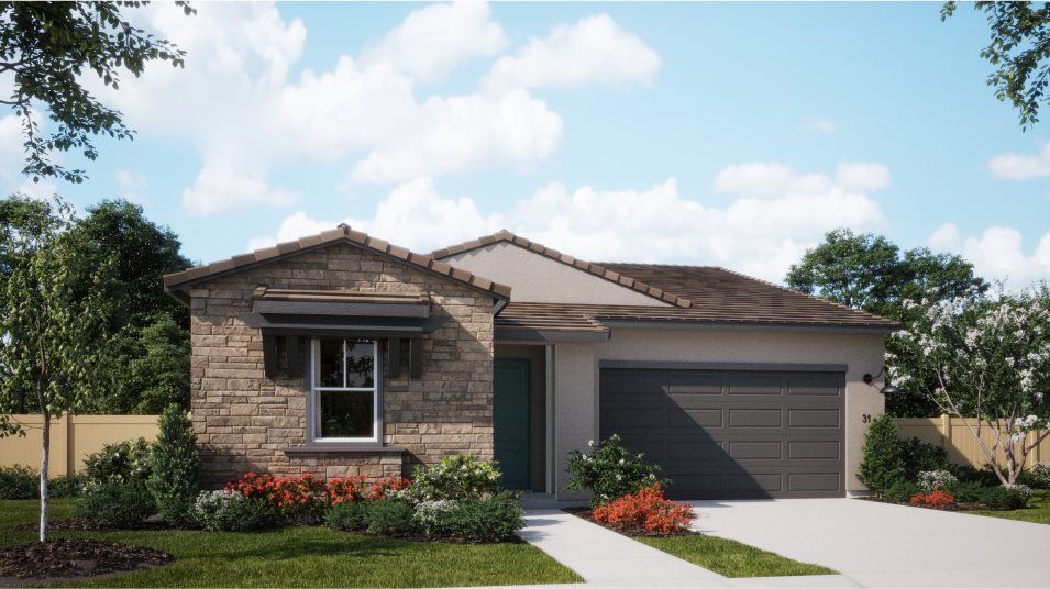 Elevation D - Minimalist home exterior