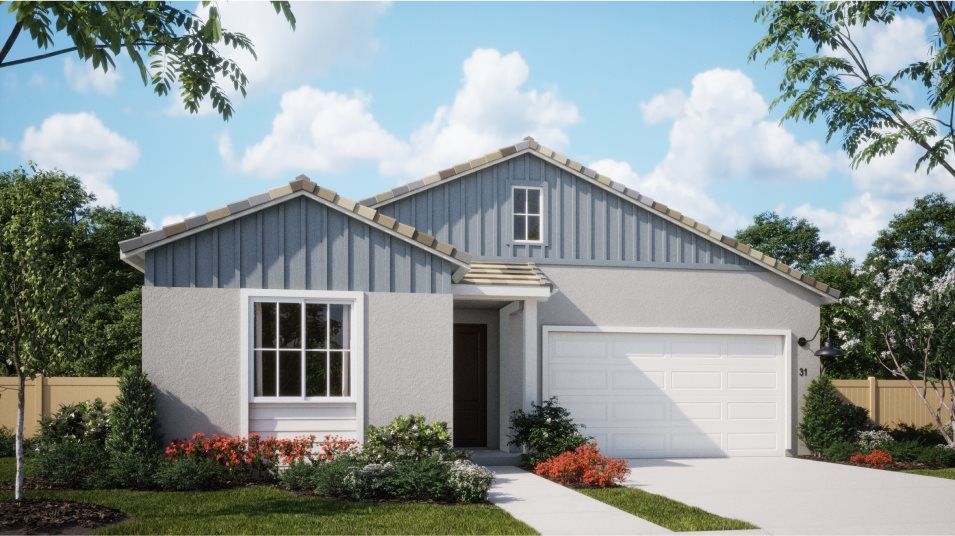 Elevation D - Minimalist home exterior image