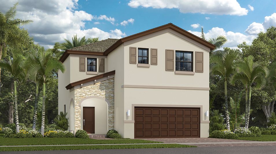 Elevation B - 1715 Remington Briarcrest Ashford B