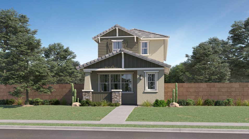 Elevation C - Craftsman home exterior image