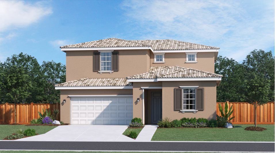 Elevation E - Mediterranean Revival