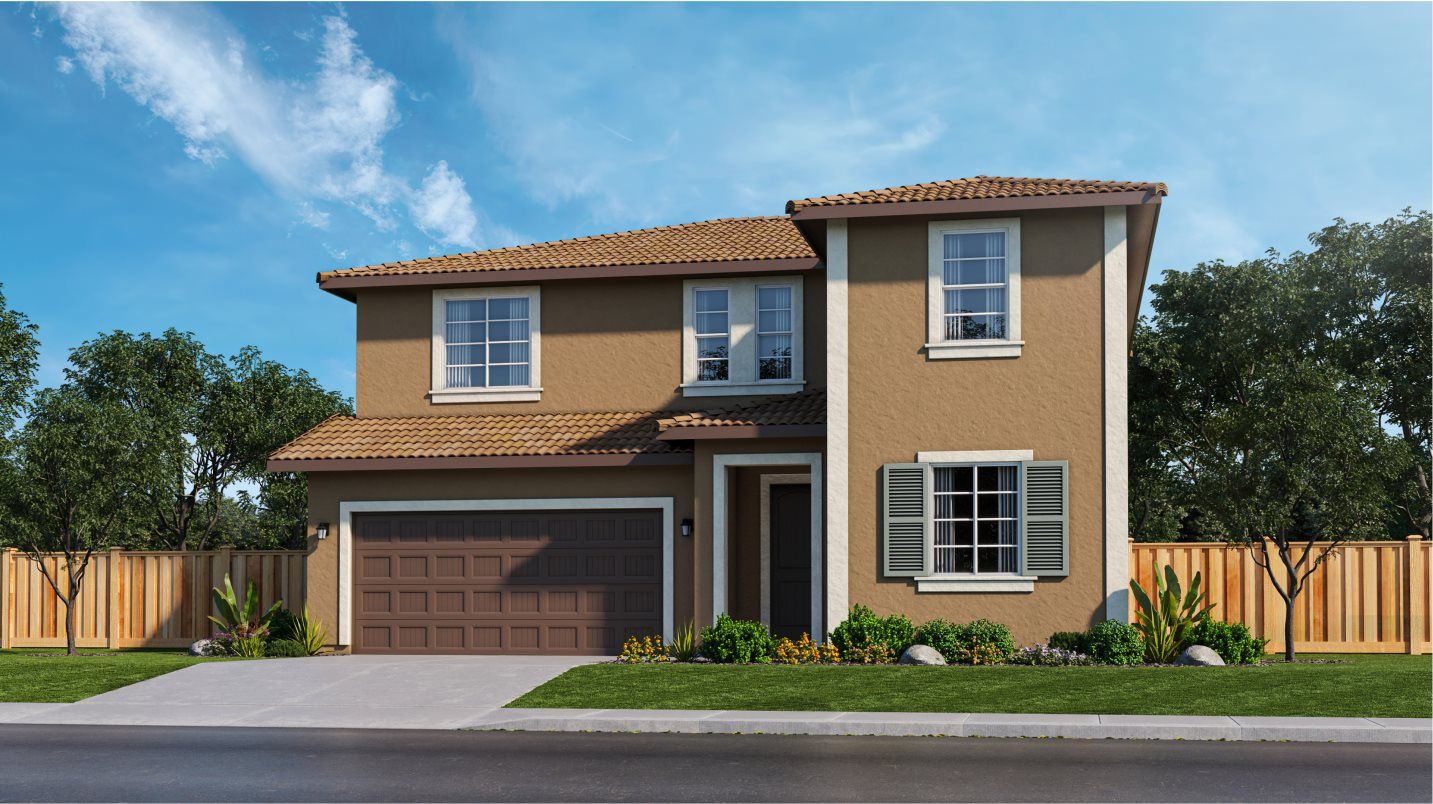 Elevation E - Mediterranean Revival home exterior