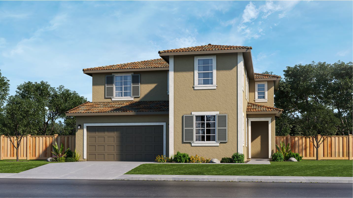 Elevation E - Mediterranean Revival home exterior