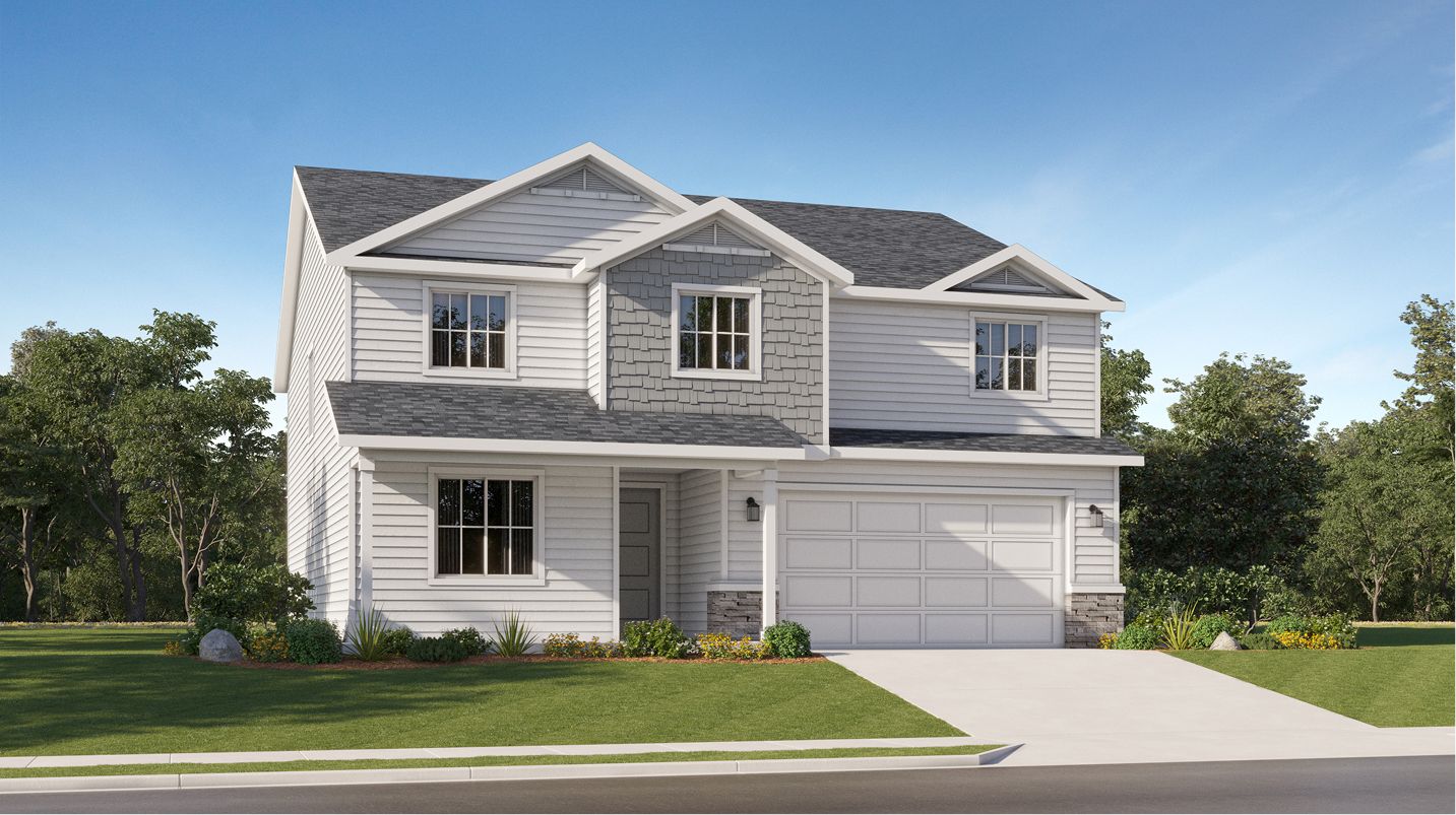 Elevation E - 2804 Pera Place Plan2804 Craftsman E