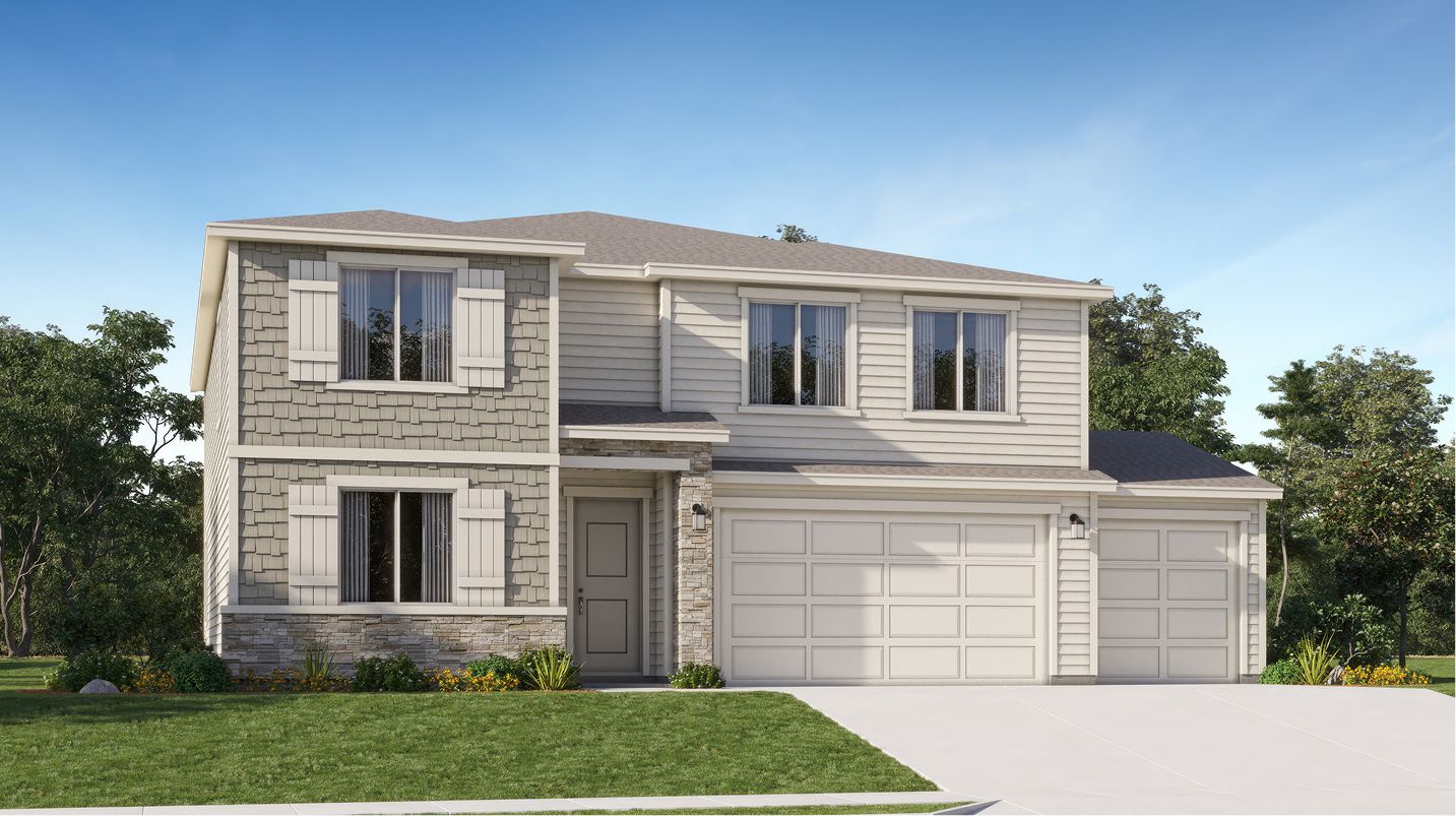 Elevation E3C - West Core N204 Rockaway Cove Magnolia Craftsman E3