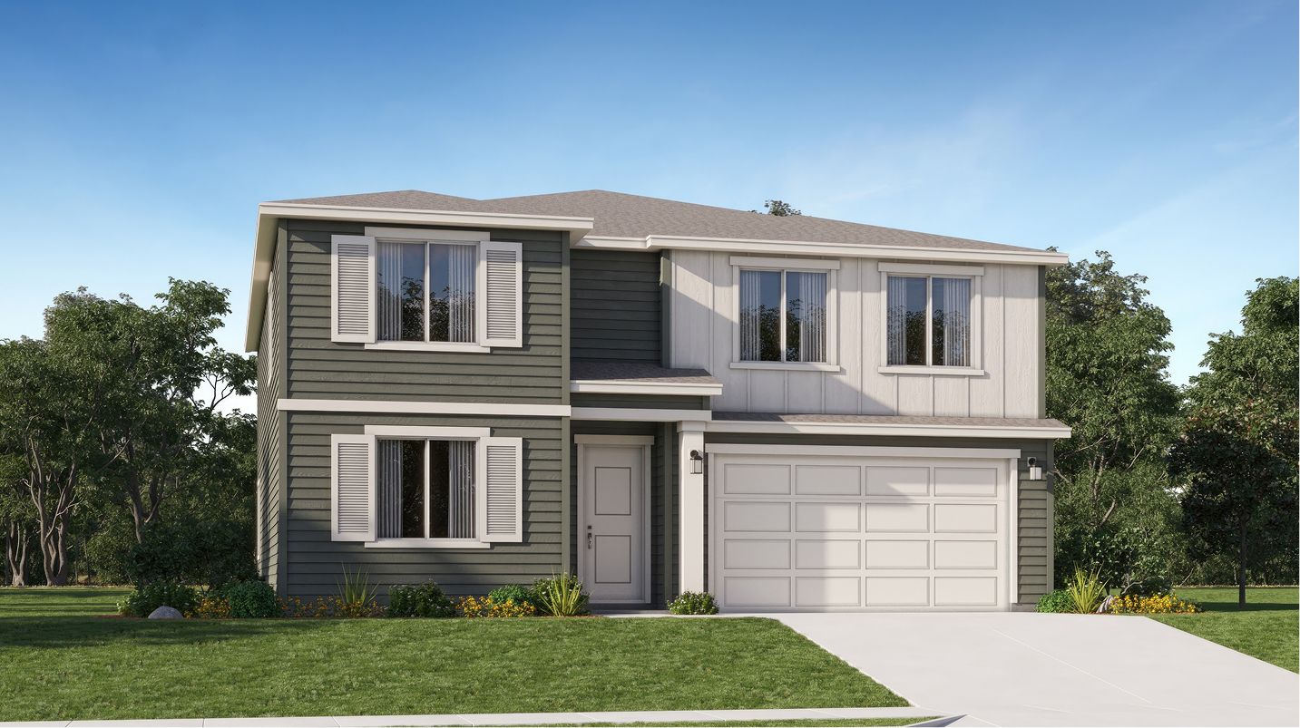 Elevation A - West Core N204 Magnolia Traditional A