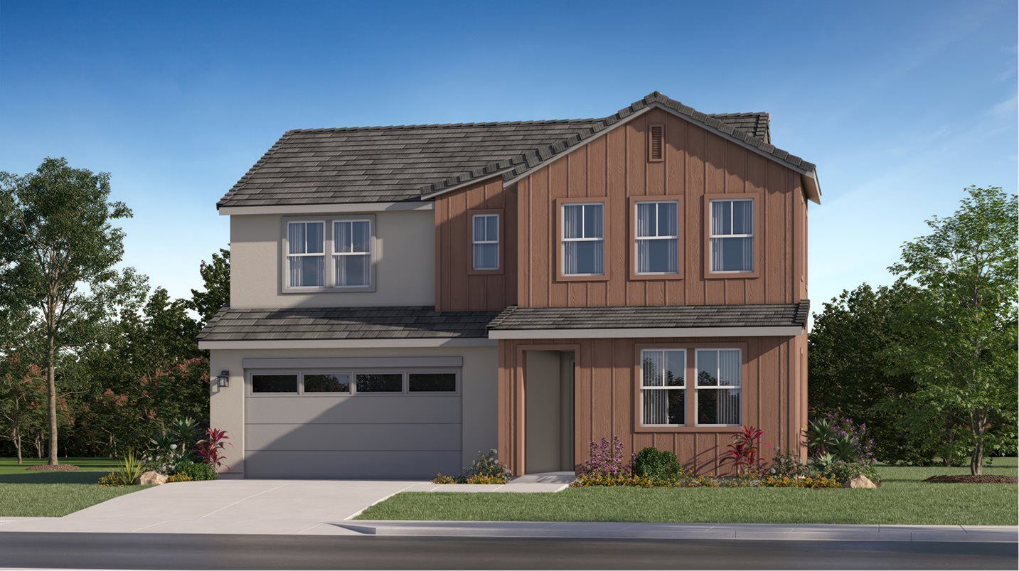 Elevation D - D - Farmhouse Exterior