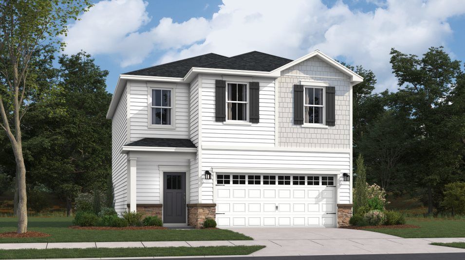 Elevation D6 - Whitman Exterior Rendering Classic