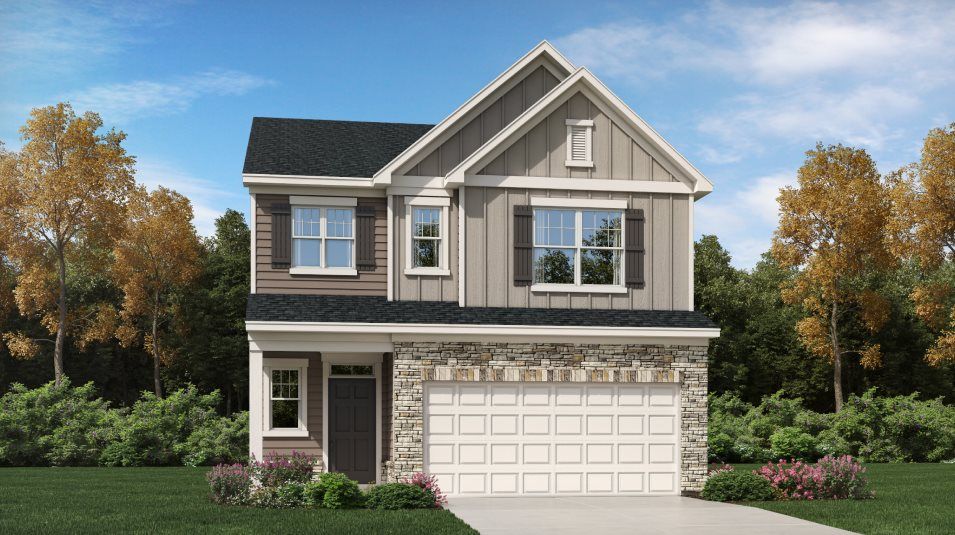 Elevation E1M - Harlowe Exterior Rendering E