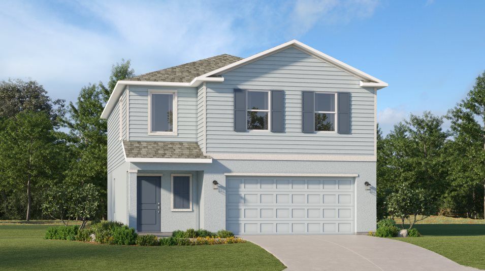 Elevation B - A traditional-inspired exterior