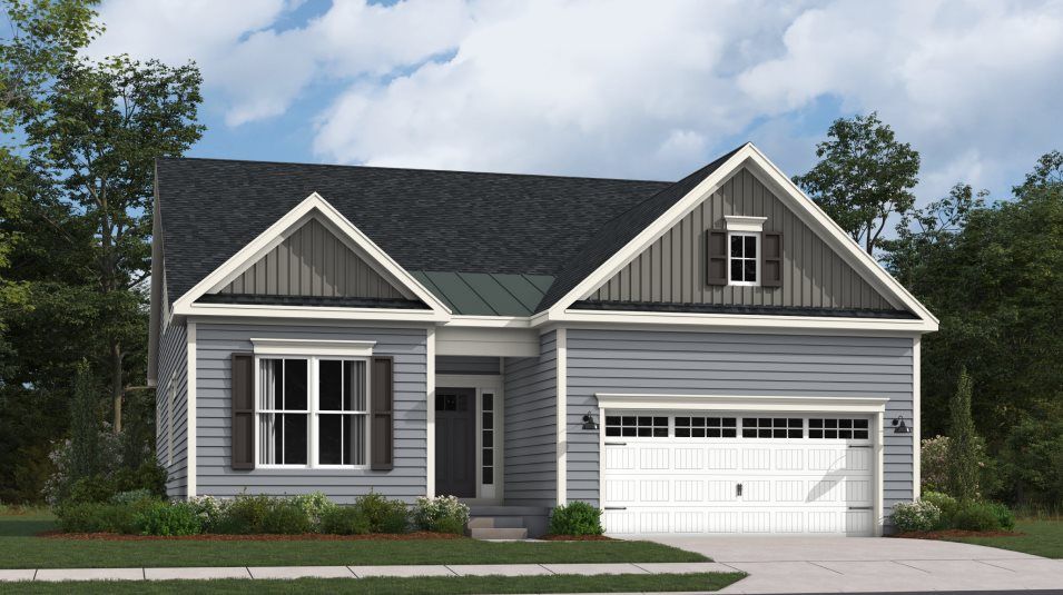 Elevation CL - Canton Exterior Rendering Classic with Siding