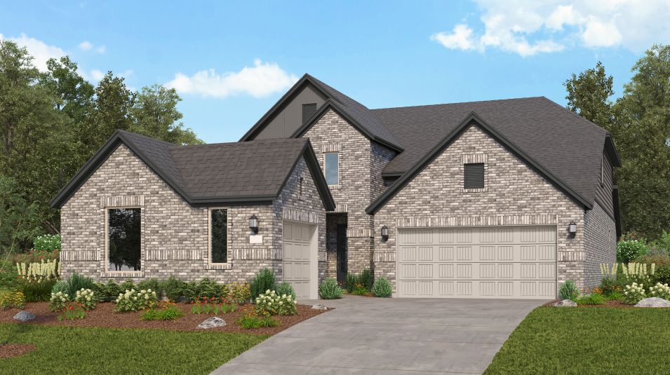 Elevation A - Oak Hill IV Exterior Rendering
