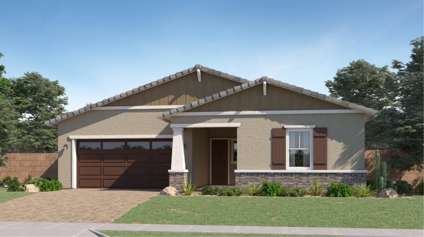 Elevation C - Craftsman home image