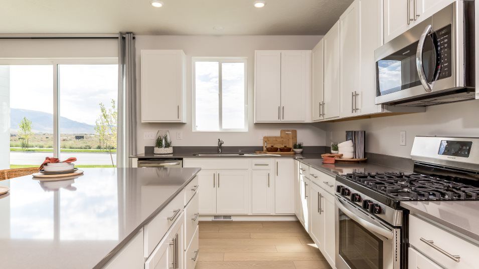 With ample cabinetry storage, everything can be ke