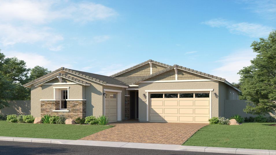 Elevation C - Craftsman home image