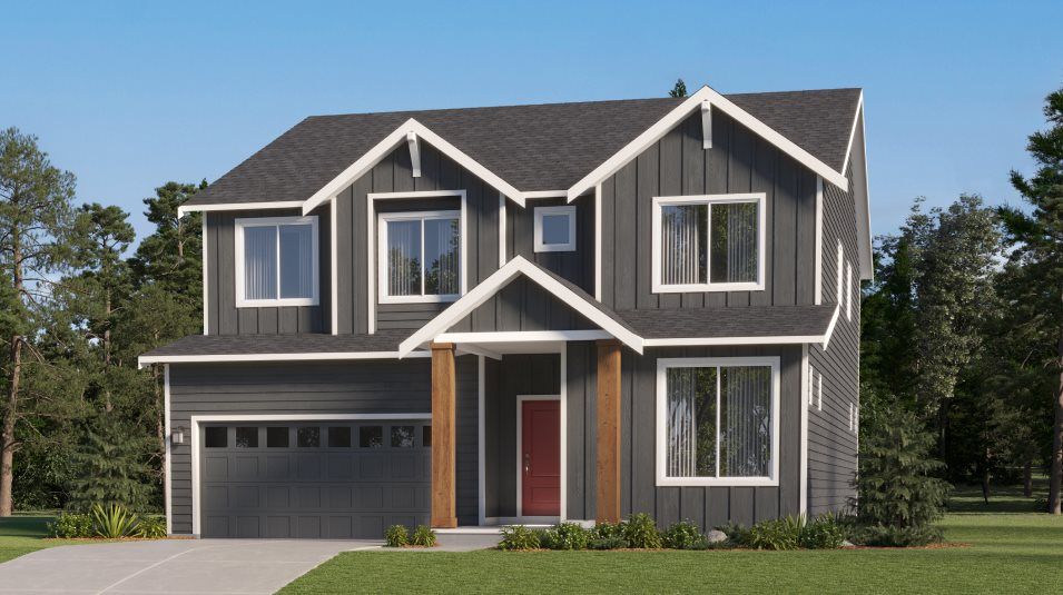 Elevation MF - Modern Farmhouse home exterior