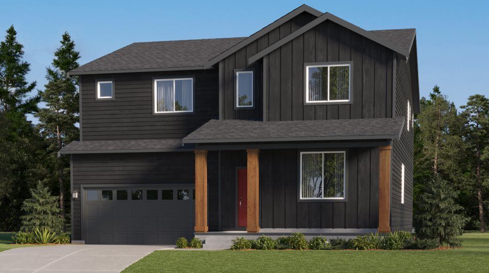 Elevation MF - Modern Farmhouse home exterior