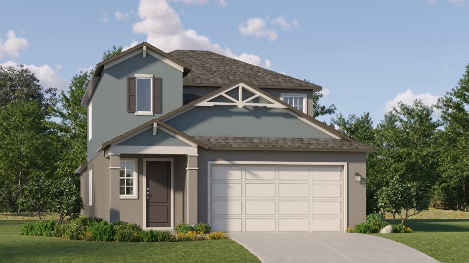 Elevation P - A craftsman-inspired exterior