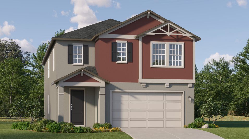 Elevation P - A craftsman-inspired exterior